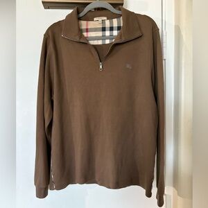 Burberry London 1/4 Zip Sweater/Large/see description for measurements/EUC